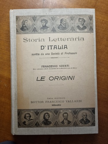 Storia letteraria italia - d'italia., le